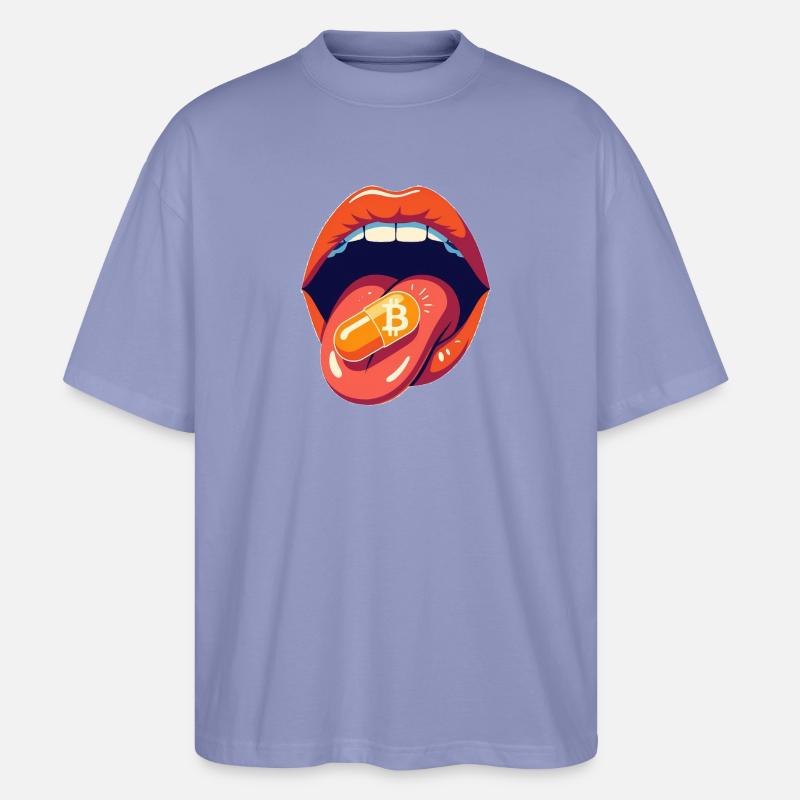 bitcoin orangepill basic - Stanley/Stella Oversized Unisex Bio T-Shirt Blaster 2.0 - Violett