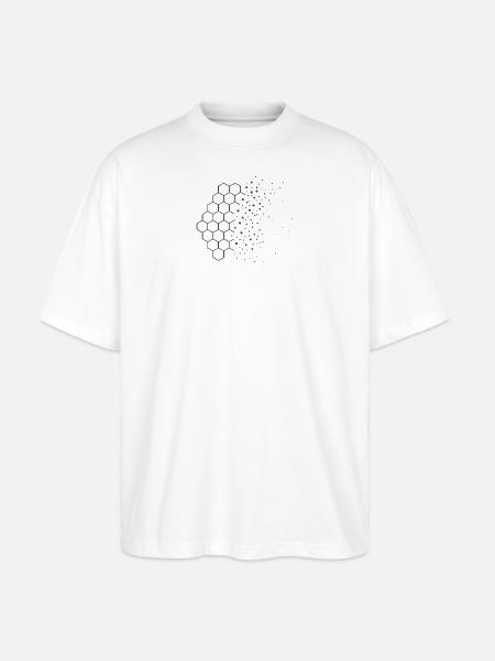 Entropy Drift – Physik Design - Stanley/Stella Oversized Unisex Bio T-Shirt Blaster 2.0 - Weiß
