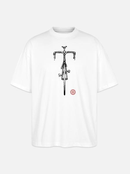 Rennrad - Stanley/Stella Oversized Unisex Bio T-Shirt Blaster 2.0 - Weiß