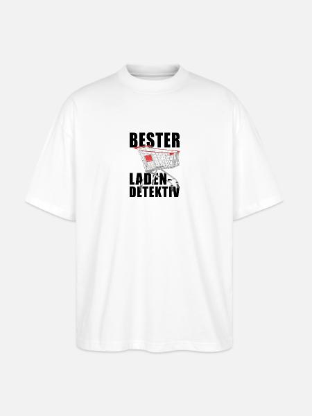 Bester Ladendetektiv - Stanley/Stella Oversized Unisex Bio T-Shirt Blaster 2.0 - Weiß