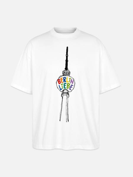 Berlin liebe dir! - Stanley/Stella Oversized Unisex Bio T-Shirt Blaster 2.0 - Weiß