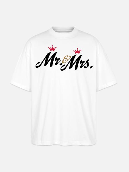 hochzeit - Stanley/Stella Oversized Unisex Bio T-Shirt Blaster 2.0 - Weiß