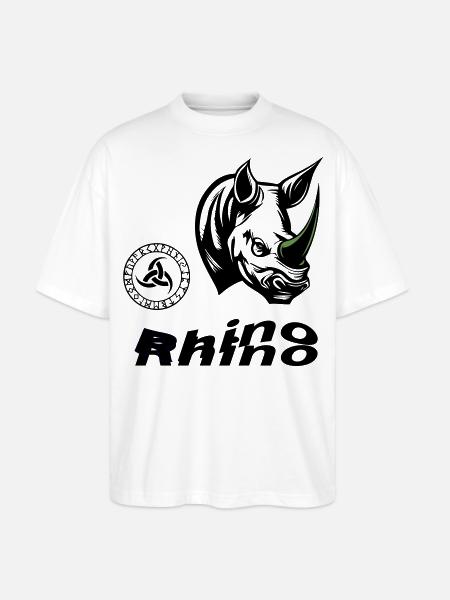 Rhino - Stanley/Stella Oversized Unisex Bio T-Shirt Blaster 2.0 - Weiß