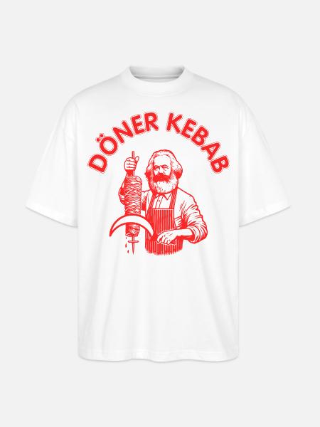 Döner Kebab - Stanley/Stella Oversized Unisex Bio T-Shirt Blaster 2.0 - Weiß