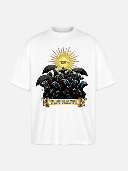 Vampire Meiden Das Licht Satire - Stanley/Stella Oversized Unisex Bio T-Shirt Blaster 2.0 - Weiß