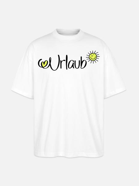 Urlaub in der Sonne - Stanley/Stella Oversized Unisex Bio T-Shirt Blaster 2.0 - Weiß