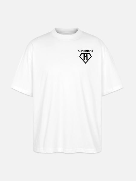 Supermama - Stanley/Stella Oversized Unisex Bio T-Shirt Blaster 2.0 - Weiß