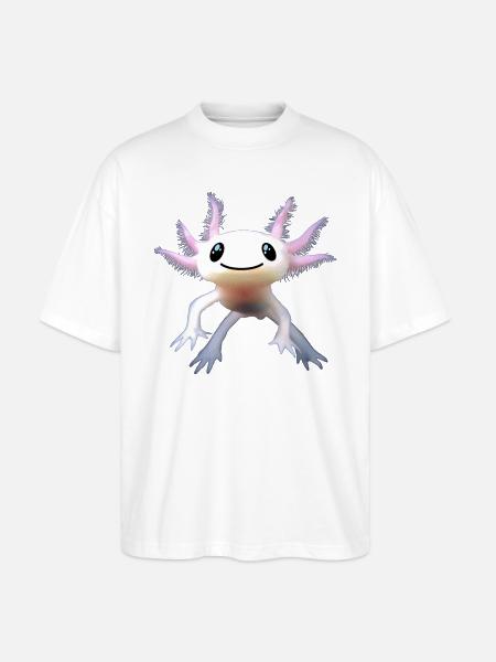 Axolotl - Stanley/Stella Oversized Unisex Bio T-Shirt Blaster 2.0 - Weiß