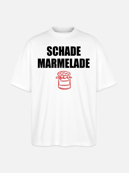 Schade Marmelade - Stanley/Stella Oversized Unisex Bio T-Shirt Blaster 2.0 - Weiß
