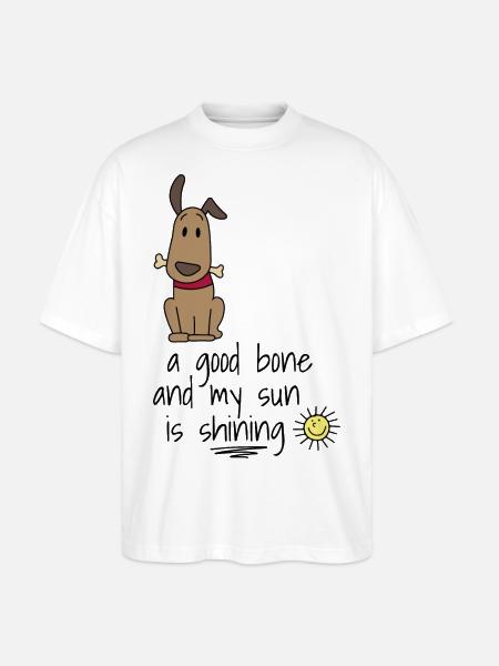 Hund - Stanley/Stella Oversized Unisex Bio T-Shirt Blaster 2.0 - Weiß
