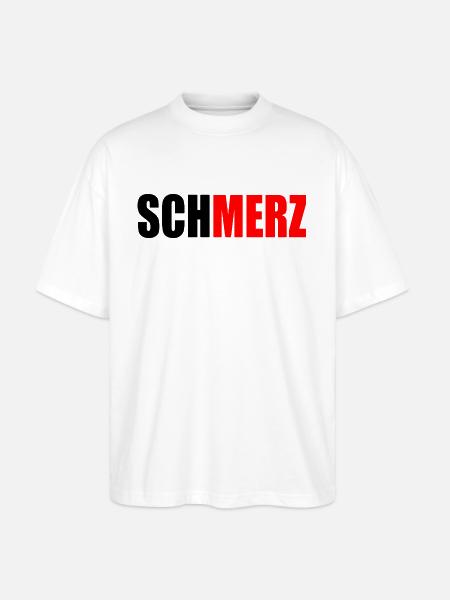 Schmerz merz - Stanley/Stella Oversized Unisex Bio T-Shirt Blaster 2.0 - Weiß