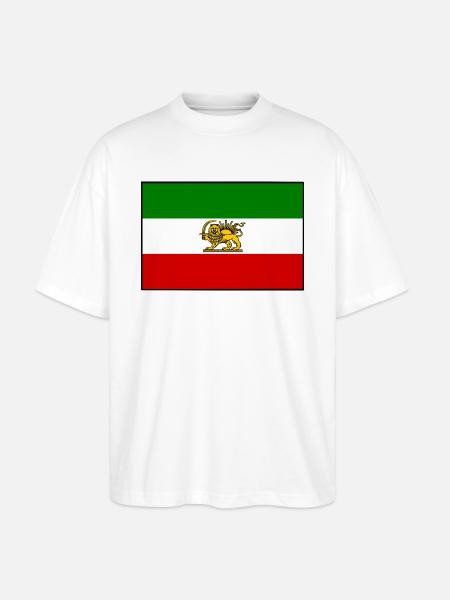 IRAN FLAGGE - Stanley/Stella Oversized Unisex Bio T-Shirt Blaster 2.0 - Weiß