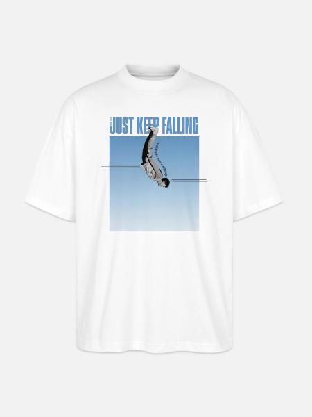 Skys Falling - Stanley/Stella Oversized Unisex Bio T-Shirt Blaster 2.0 - Weiß