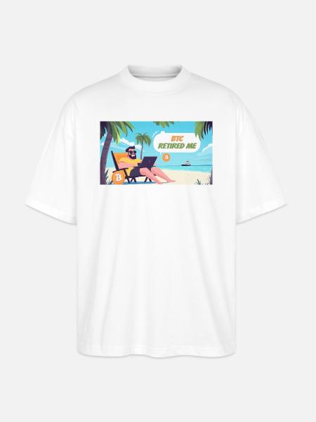 Chill Guy Oversize Tee - Stanley/Stella Oversized Unisex Bio T-Shirt Blaster 2.0 - Weiß
