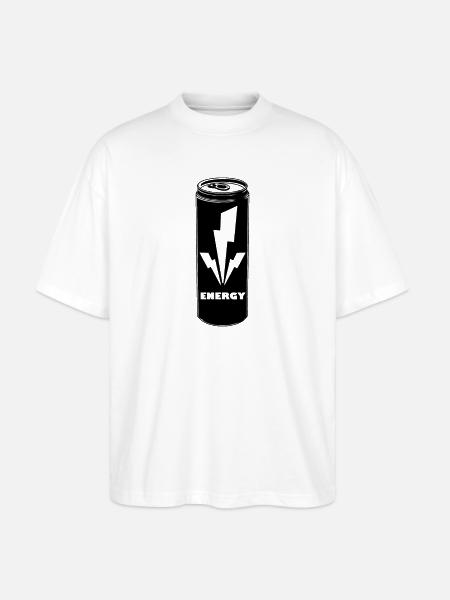 Energy Drink - Stanley/Stella Oversized Unisex Bio T-Shirt Blaster 2.0 - Weiß
