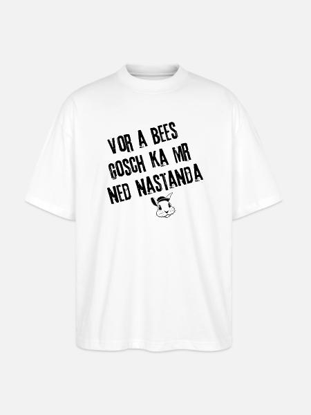 Klare Ansage | Redewendung - Stanley/Stella Oversized Unisex Bio T-Shirt Blaster 2.0 - Weiß