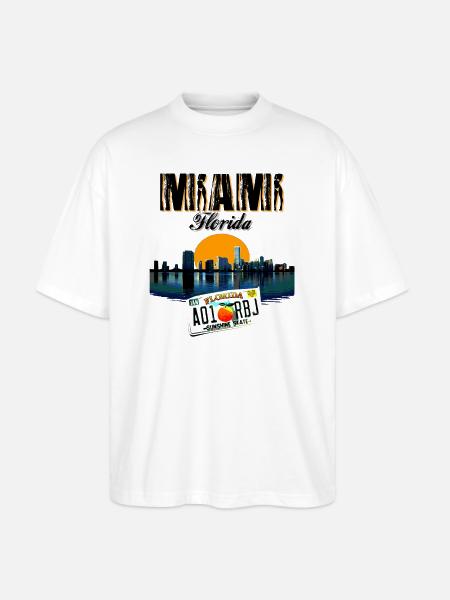 MIAMI - Stanley/Stella Oversized Unisex Bio T-Shirt Blaster 2.0 - Weiß