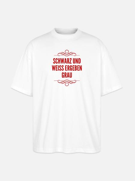 weiß und schwarz - Stanley/Stella Oversized Unisex Bio T-Shirt Blaster 2.0 - Weiß