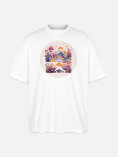 asian comic - Stanley/Stella Oversized Unisex Bio T-Shirt Blaster 2.0 - Weiß