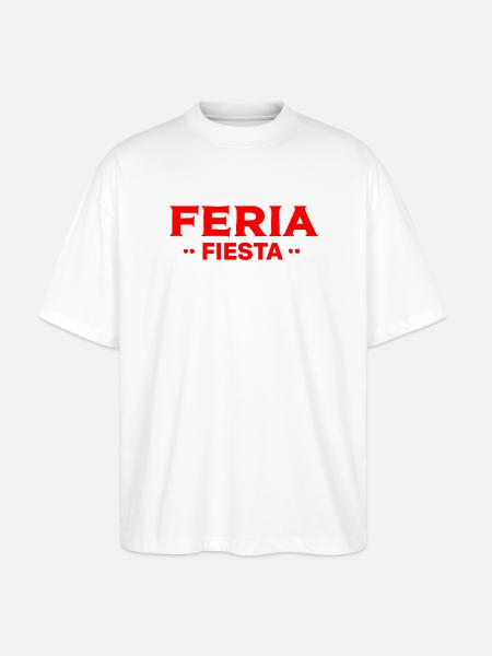 Feria Fiesta - Stanley/Stella Oversized Unisex Bio T-Shirt Blaster 2.0 - Weiß