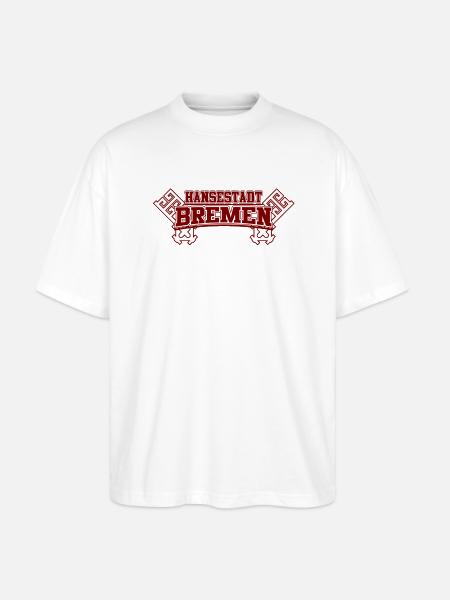 Hansestadt Bremen - Stanley/Stella Oversized Unisex Bio T-Shirt Blaster 2.0 - Weiß