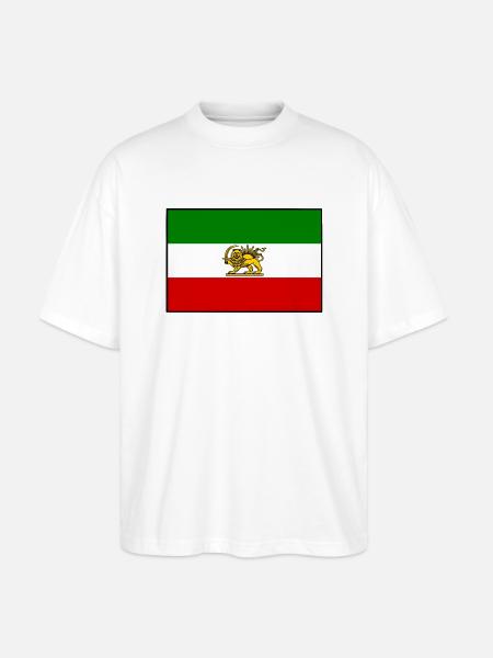 IRAN FLAGGE - Stanley/Stella Oversized Unisex Bio T-Shirt Blaster 2.0 - Weiß