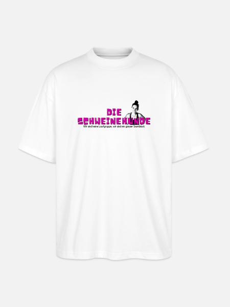 dieSchweinehunde - Stanley/Stella Oversized Unisex Bio T-Shirt Blaster 2.0 - Weiß