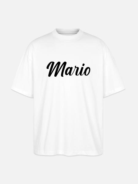 mario - Stanley/Stella Oversized Unisex Bio T-Shirt Blaster 2.0 - Weiß