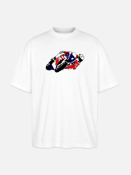 MotoGP - Superbike - Stanley/Stella Oversized Unisex Bio T-Shirt Blaster 2.0 - Weiß