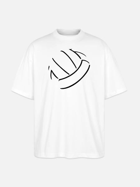 Volleyball Ball - Stanley/Stella Oversized Unisex Bio T-Shirt Blaster 2.0 - Weiß