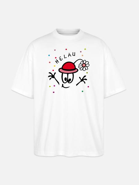 Karneval, Fasching, Comic - Stanley/Stella Oversized Unisex Bio T-Shirt Blaster 2.0 - Weiß