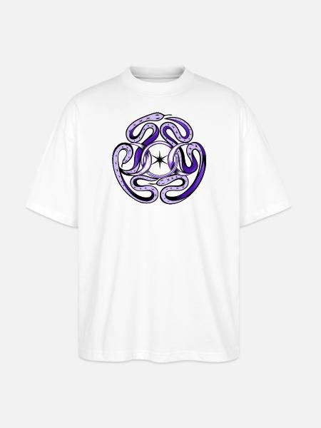Hekate Snakes - Stanley/Stella Oversized Unisex Bio T-Shirt Blaster 2.0 - Weiß