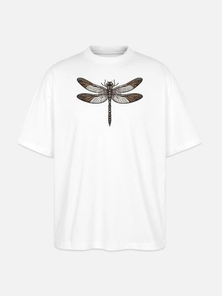 Libelle - Stanley/Stella Oversized Unisex Bio T-Shirt Blaster 2.0 - Weiß