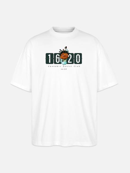 1620 Logo standard - Stanley/Stella Oversized Unisex Bio T-Shirt Blaster 2.0 - Weiß