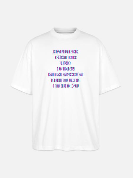 Hardtekk Tekk - Stanley/Stella Oversized Unisex Bio T-Shirt Blaster 2.0 - Weiß
