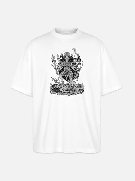 Hindu Göttin Kali - Stanley/Stella Oversized Unisex Bio T-Shirt Blaster 2.0 - Weiß