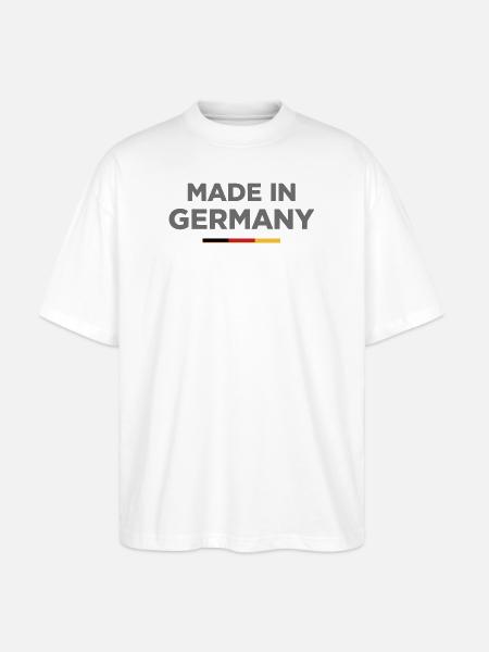 Made in Germany Shirt - Stanley/Stella Oversized Unisex Bio T-Shirt Blaster 2.0 - Weiß