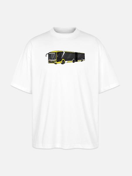 Bus - Stanley/Stella Oversized Unisex Bio T-Shirt Blaster 2.0 - Weiß