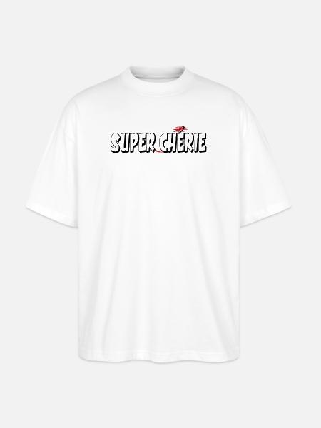 SUPER-LIEBLING - Stanley/Stella Oversized Unisex Bio T-Shirt Blaster 2.0 - Weiß