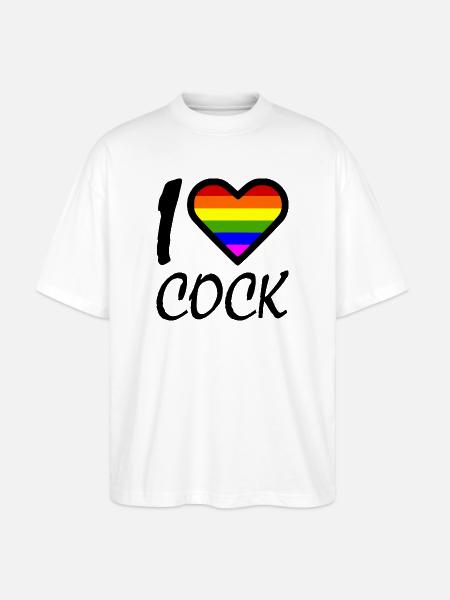 I love - Stanley/Stella Oversized Unisex Bio T-Shirt Blaster 2.0 - Weiß