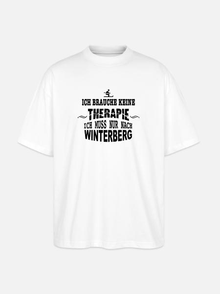 THERAPIE Winterberg - Stanley/Stella Oversized Unisex Bio T-Shirt Blaster 2.0 - Weiß