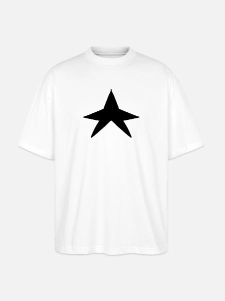 Form Stern symbol - Stanley/Stella Oversized Unisex Bio T-Shirt Blaster 2.0 - Weiß