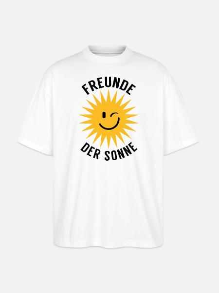 Freunde der Sonne - Stanley/Stella Oversized Unisex Bio T-Shirt Blaster 2.0 - Weiß