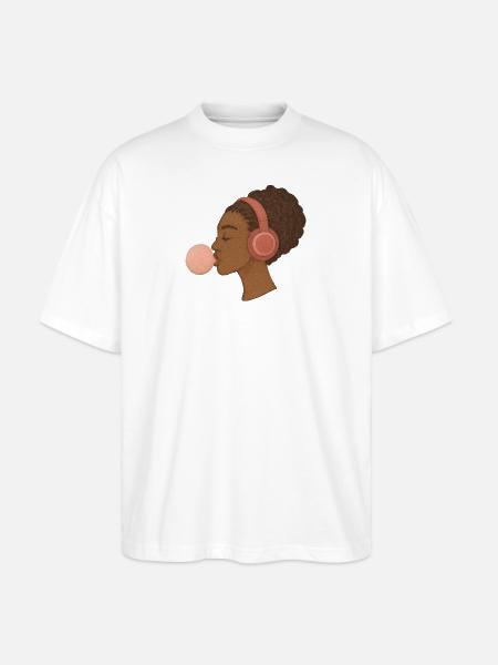 Musik - Stanley/Stella Oversized Unisex Bio T-Shirt Blaster 2.0 - Weiß