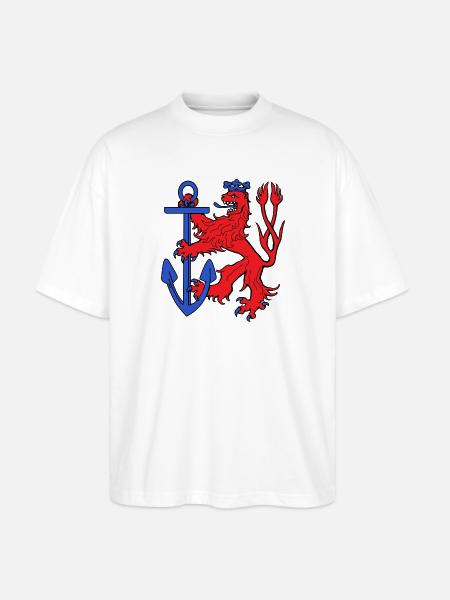 Düsseldorfer Löwe - Stanley/Stella Oversized Unisex Bio T-Shirt Blaster 2.0 - Weiß