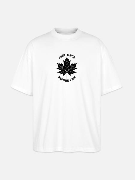 Maple Leafs Heitere Einsamkeit - Stanley/Stella Oversized Unisex Bio T-Shirt Blaster 2.0 - Weiß