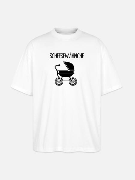 Scheesewähnche - Stanley/Stella Oversized Unisex Bio T-Shirt Blaster 2.0 - Weiß