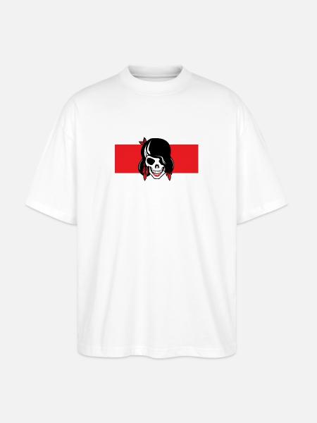 Rockabilly Rock - Stanley/Stella Oversized Unisex Bio T-Shirt Blaster 2.0 - Weiß
