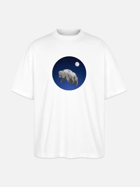 Bärtierchen Wasserbären Ecdysozoa Weltraum - Stanley/Stella Oversized Unisex Bio T-Shirt Blaster 2.0 - Weiß