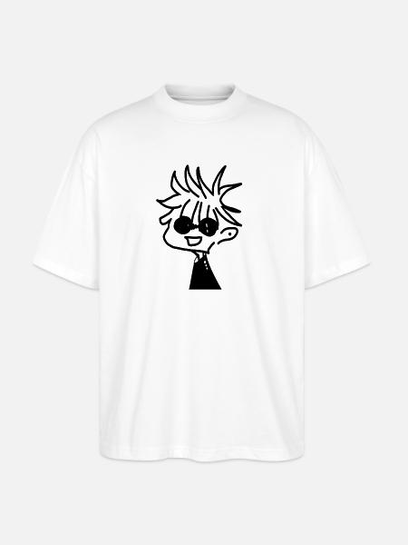 gojo satoru anime - Stanley/Stella Oversized Unisex Bio T-Shirt Blaster 2.0 - Weiß